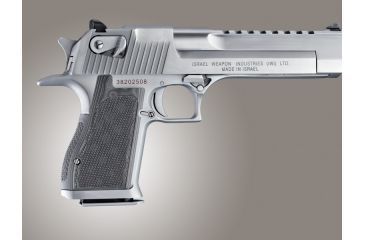 Image of Hogue Desert Eagle Checkered G-10 - G-Mascus Black/Gray 03177-BLKGRY