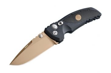 Image of Hogue EX-01 3.5in Sig Emperor Scorpion Folder Drop Point Blade, FDE PVD, G-10 with Sig Medallion, Black/FDE 36170