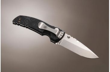 Image of Hogue EX-01 3.5in Tactical Folder Drop Point Blade Tumble Finish G-10 Frame - G-Mascus Black 34179