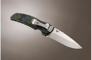 Image of Hogue EX-01 3.5in Tactical Folder Drop Point Blade Tumble Finish G-10 Frame - G-Mascus Green 34178