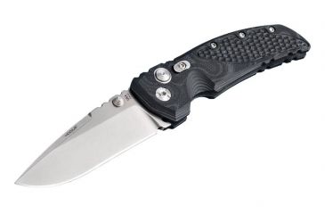 Image of Hogue EX-01 3.5in Tactical Folder Drop Point Blade Tumble Finish G-10 Frame - G-Mascus Black 34179