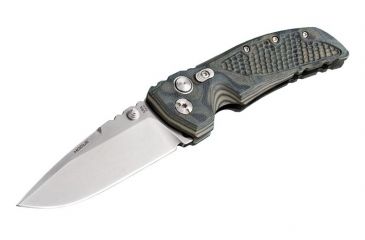 Image of Hogue EX-01 3.5in Tactical Folder Drop Point Blade Tumble Finish G-10 Frame - G-Mascus Green 34178