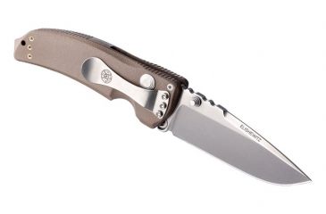 Image of Hogue EX-03 3.5in Folder Drop Point Blade Tumble Finish Polymer Frame - Matte Brown 34373