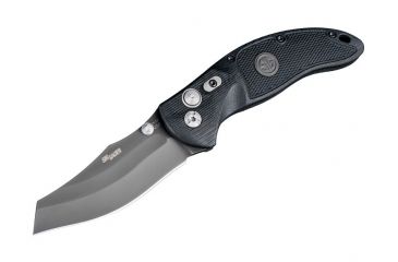 Image of Hogue EX-04 3.5in Sig Tactical Folder Wharncliffe Blade, Grey PVD, G-10 Frame w/ Sig Medallion, Black 36462