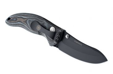 Image of Hogue EX-04 4in Folder Upswept Blade Black Finish G-10 Frame - G-Mascus Black/Gray 34459