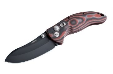 Image of Hogue EX-04 4in Folder Upswept Blade Black Finish G-10 Frame - G-Mascus Red Lava 34452