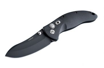 Image of Hogue EX-04 4in Folder Upswept Blade Black Finish G-10 Frame - Solid Black 34450