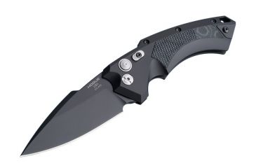 Image of Hogue Ex-a05 4inch Folder Cpm154 Spear Point Blade Black Finish - Black Aluminum Frame G-mascus Black G10 Insert - 34519