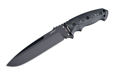 Image of Hogue EX-F01 7in Fixed Drop Point Blade A-2 Black Kote G-10 Scales - G-Mascus Black 35159