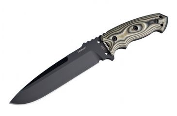 Image of Hogue EX-F01 7in Fixed Drop Point Blade A-2 Black Kote G-10 Scales - G-Mascus Green 35158