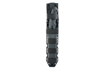 Image of Hogue EX-F01 7in Fixed Tanto A-2 Steel Blade w/Black Automatic Retention Sheath, Black Finish, G10 Solid Black Scales, 35109