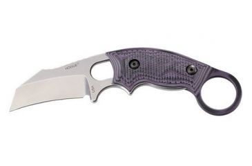 Image of HOGUE EX-F03 Hawkbill Blade 2.25in. G10 G-Mascus Purple Scales 6.5in. OAL 2 Black Sheath Combo, Purple 35328
