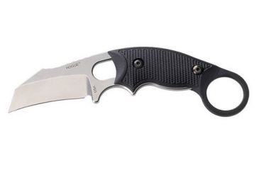 Image of HOGUE EX-F03 Hawkbill Blade 2.25in. G10 Solid Black Scales 6.5in. OAL 2 Black Sheath Combo, Black 35329