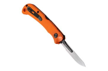 Image of Hogue Expel Folding Knife, 2.5 in, High Carbon Steel, Scalpel Blade, Blaze Orange Handle, 35834