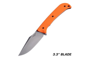 Image of Hogue Extrak Fixed Blade Knife, 3.3 in, CPM M4, Clip Point Blade, Blaze Orange Handle, 35860