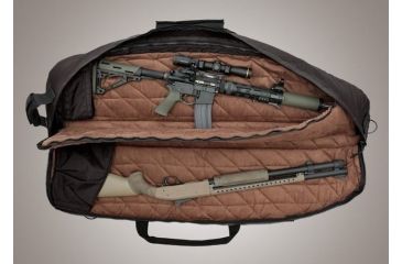 Image of HOGUE Gear Large Double Rifle Bag w/ Front Pocket and Handles, Black 10in. Tall 46in. Long 59470