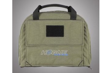Image of HOGUE Gear Medium Pistol Bag w/ Front Pocket and 4 Magazine Pouch, OD Green 9in. Tall 12in. Long 59241