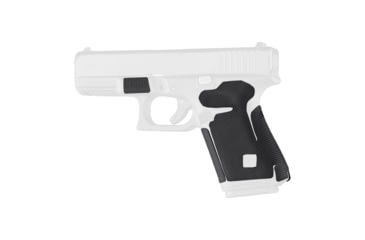 Image of Hogue Glock 19, 19MOS, 44, Wrapter Rubber Adhesive Grip, Block Texture, Small Frame Compact Generation 5 Small Backstrap, Black, 17278