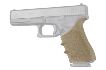 Image of Hogue Glock HandAll Beavertail Grip Sleeve, Glock 17/17L/19X/34/34 MOS, Gen 1/2/5, Flat Dark Earth, 17023
