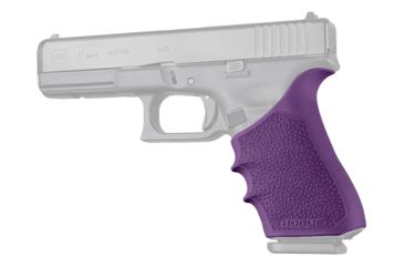 Image of Hogue Glock HandAll Beavertail Grip Sleeve, Glock 17/17L/19X/34/34 MOS, Gen 1/2/5, Purple, 17026