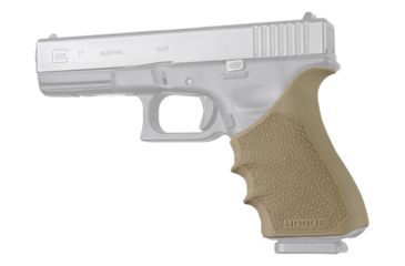 Image of Hogue Glock HandAll Beavertail Grip Sleeve, Glock 17 MOS/17L/22/35/35 MOS/34/34 MOS/31/37, Gen 3/4, Flat Dark Earth, 17033