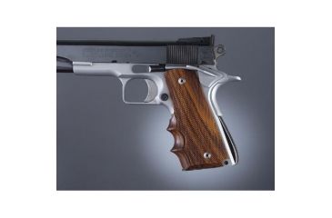 Image of Hogue Govt Coco Bolo With Finger Groove, S&amp;A Mag, Checkered 45861