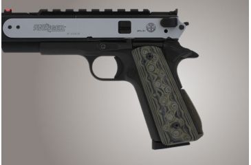 Image of Hogue Govt G 10 Magrip Kit Smooth Arched Od Green Camo 01268