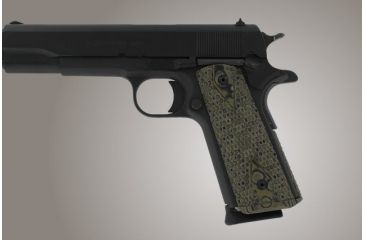 Image of Hogue Govt. G-10 Magrip Kit - Piranha Grip Flat Mainspring G-Mascus Green 01228