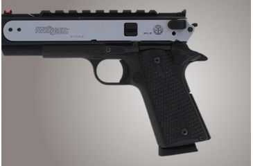 Image of Hogue Govt. Model Piranha Grip G-10 - Solid Black 45139