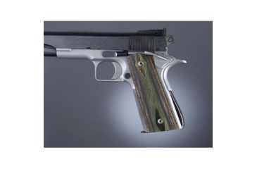 Image of Hogue Govt. Model Lamo Camo S&amp;A Mag Well Checkered 45471