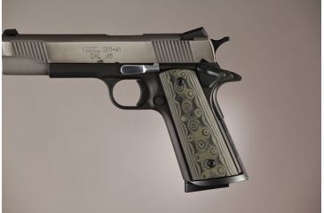 Image of Hogue Govt. Model S&amp;A Mag Well G-10 - G-Mascus OD Green Camo 45148