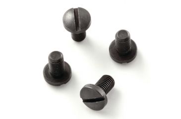 Image of Hogue Grip Screws For Government and Officers Models Slotted Black Package of Four 45008
