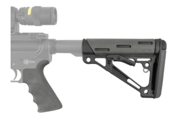 Image of Hogue Grooved Beavertail Grip &amp; Collapsible Buttstock Kit, AR-15/M16, Mil-Spec Buffer Tube, Slate Grey, Universal, 15556