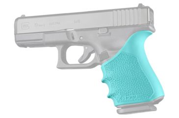 Image of Hogue HandAll Beavertail Grip Sleeve, Glock 19 Gen1/2/5, Aqua, 17054