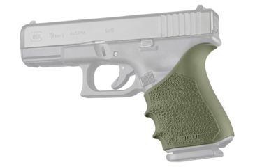 Image of Hogue HandAll Beavertail Grip Sleeve, Glock 19 Gen1/2/5, OD Green, 17051
