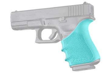 Image of Hogue HandAll Beavertail Grip Sleeve, Glock 19 Gen3/4, Aqua, 17044
