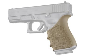 Image of Hogue HandAll Beavertail Grip Sleeve, Glock 19 Gen3/4, Flat Dark Earth, 17043
