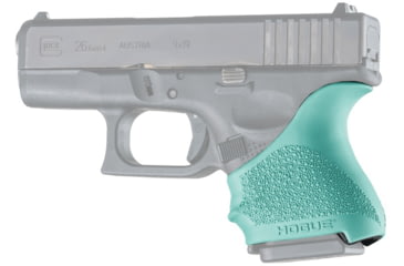 Image of Hogue Handall Beavertail Grip Sleeve, Glock 26/27, Aqua, 18604