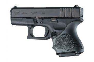 Image of Hogue HandAll Beavertail Grip Sleeve Glock 26/27, Black, 18600