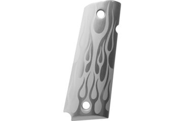 Image of Hogue Handgun Grip, Flames Aluminum, Clear Anodized  45134