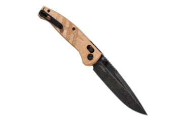 Image of Hogue Mysto 3.4in ABLE Lock Folding Knife, CPM MagnaCut Stainless Steel, Drop Point Blade, Richlite Maple Valley/HH Slash Logo Handle, 24419