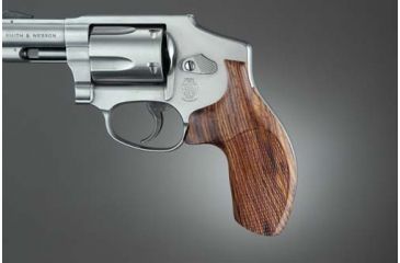 Image of Hogue J Frame Round Butt, Coco Bolo No Finger Groove Checkered 60811