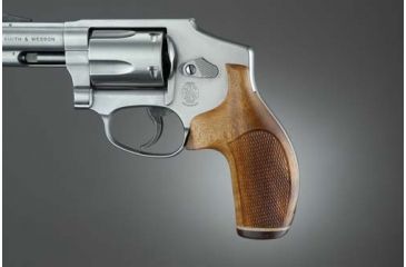 Image of Hogue J Frame Round Butt, Goncalo No Finger Groove, Stripe/Cap, Checkered 60231