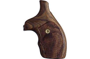 Image of Hogue Handgun Grip, J Frame Round Butt Rosewood Bantam, Checkered 61951 