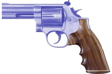 Image of Hogue King Cobra &amp; Anaconda Pre-2020 - Medium &amp; Large Frame Handgun Grip Coco Bolo Stripe/Cap, Checkered, 47821
