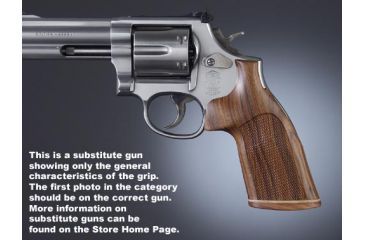 Image of Hogue N Sq. Butt Pau Ferro No Finger Groove Stripe Cap Checkered 29331