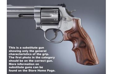 Image of Hogue GP100/Super Redhawk Rose Lam. Top Finger Groove 80550