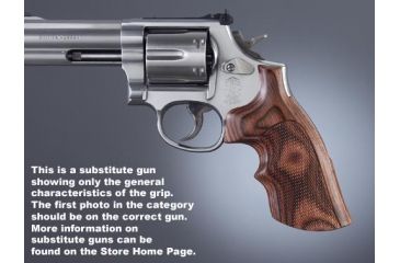 Image of Hogue Dan Wesson Sm.Frame RoseLaminate Top Finger Groove, Checkered 57551