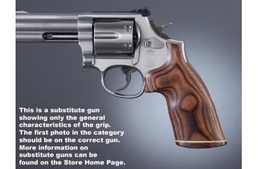 Image of Hogue Detective Spec., Rose Laminate No Finger Groove, Stripe/Cap 48530