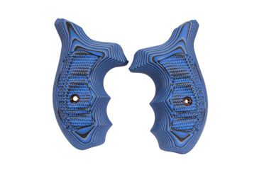 Image of Hogue Kimber K6 Bantam Grip, Piranha, G10, Blue Lava, 41638
